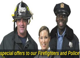 special offers for our Troops,Firefighters,and Police